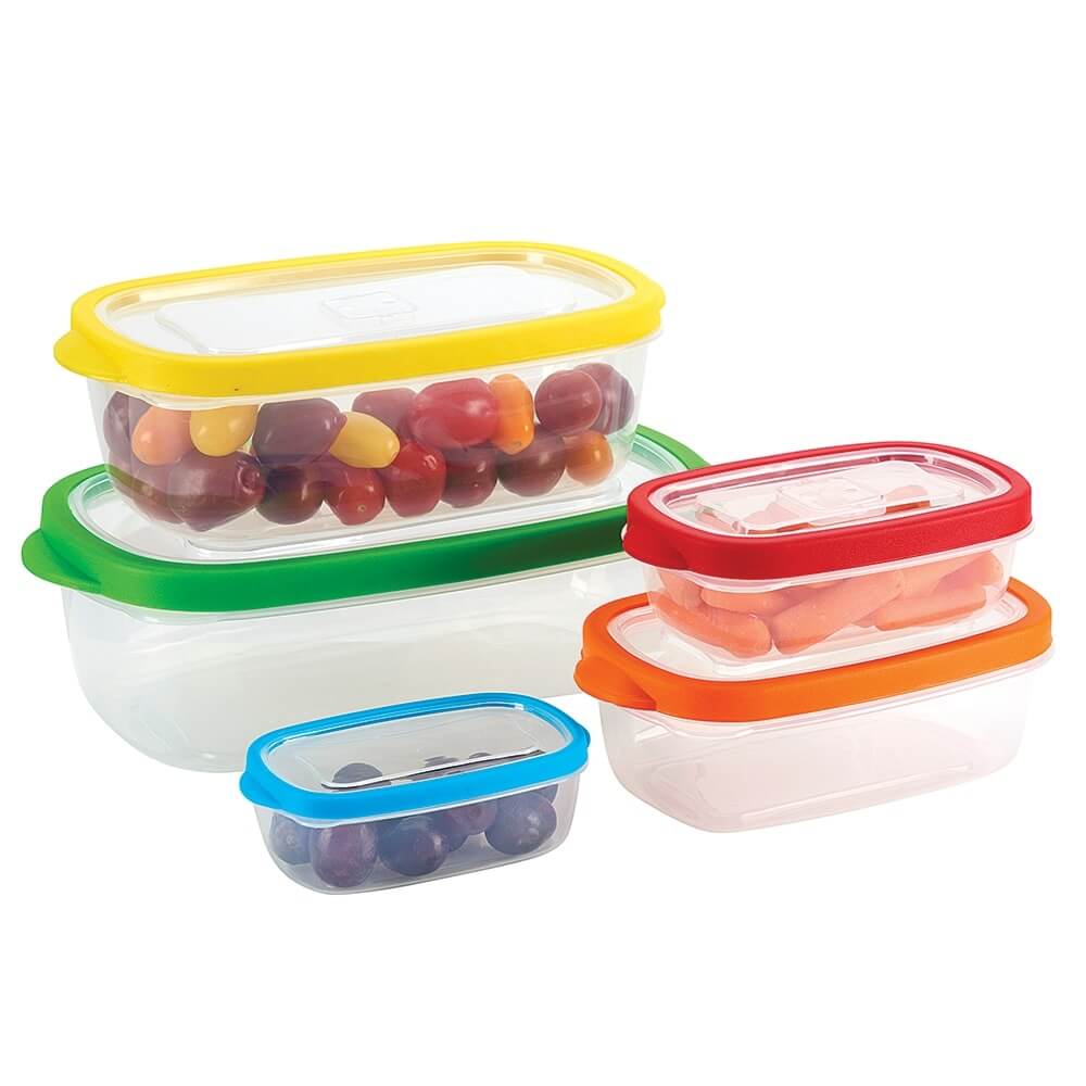 Rectangle Food Storage Containers, Set of 10