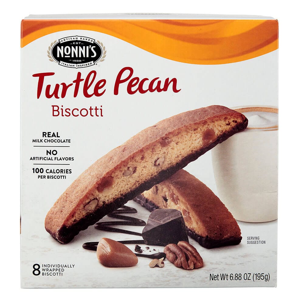 Nonni's Turtle Pecan Biscotti, 6.88 oz