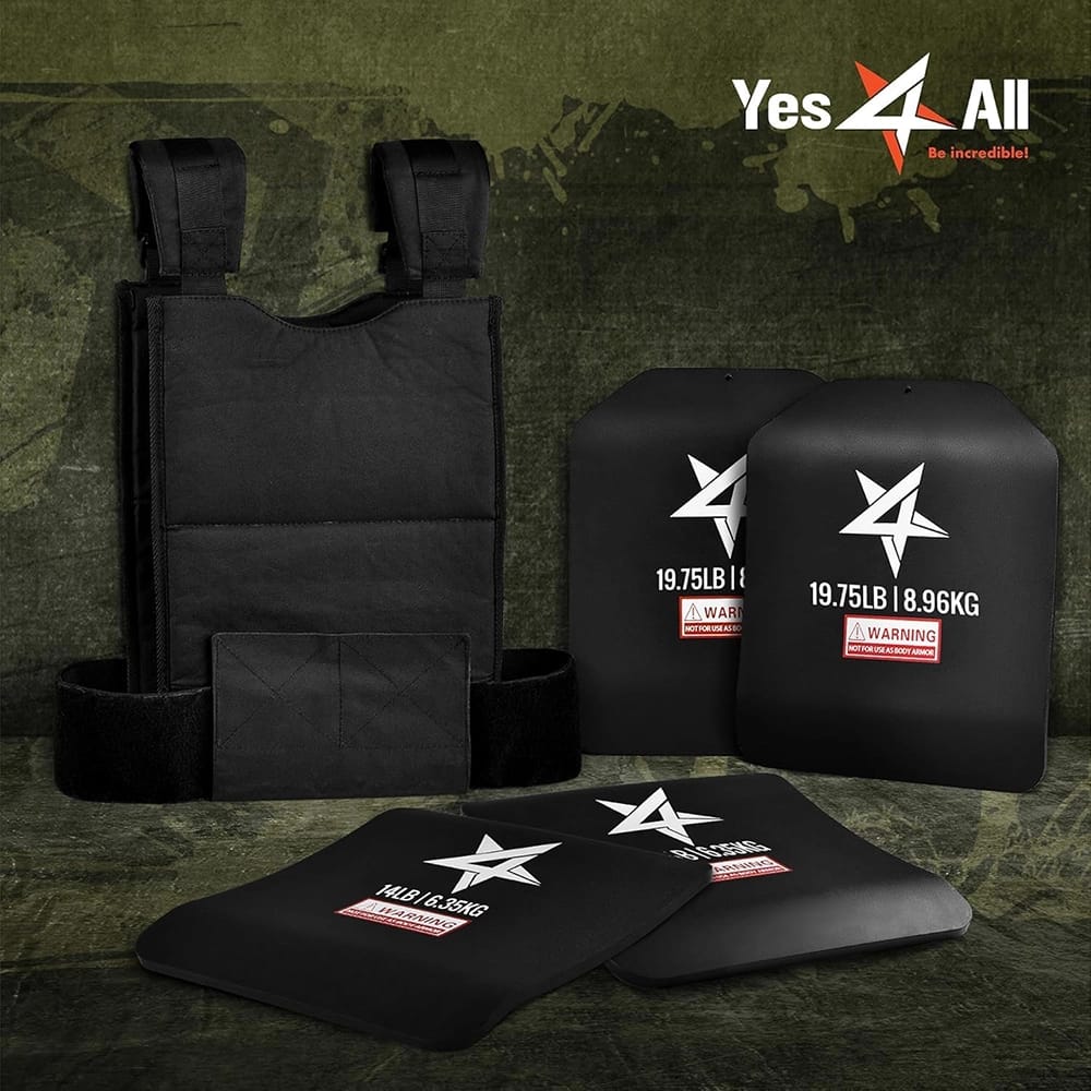 Yes4All Weight Vest Plates, 2 ct, 19.75 lbs