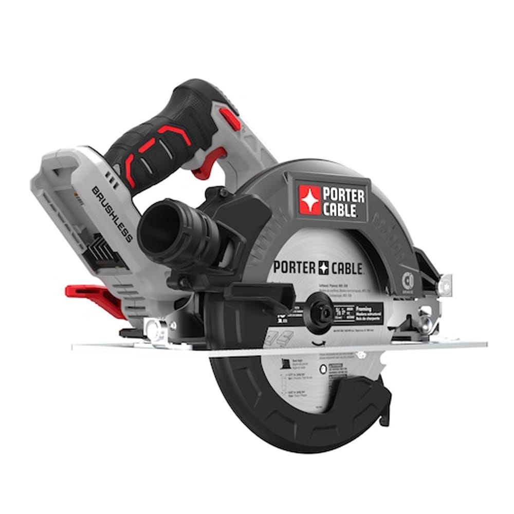 Porter Cable 20V MAX* Cordless Brushless Circular Saw, 7-1/4” (Tool Only)