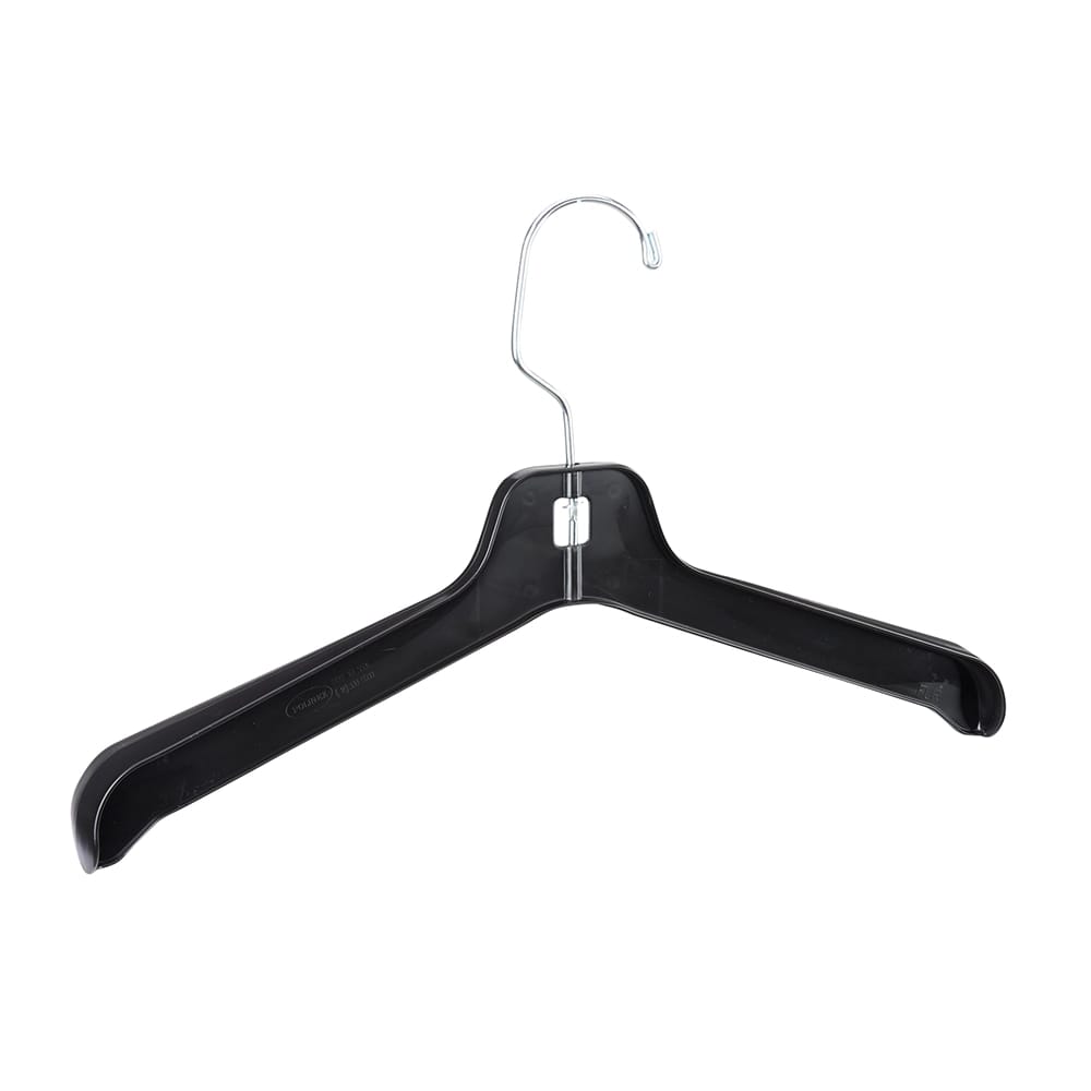 17" Coat Hanger, Black, 125 Pack