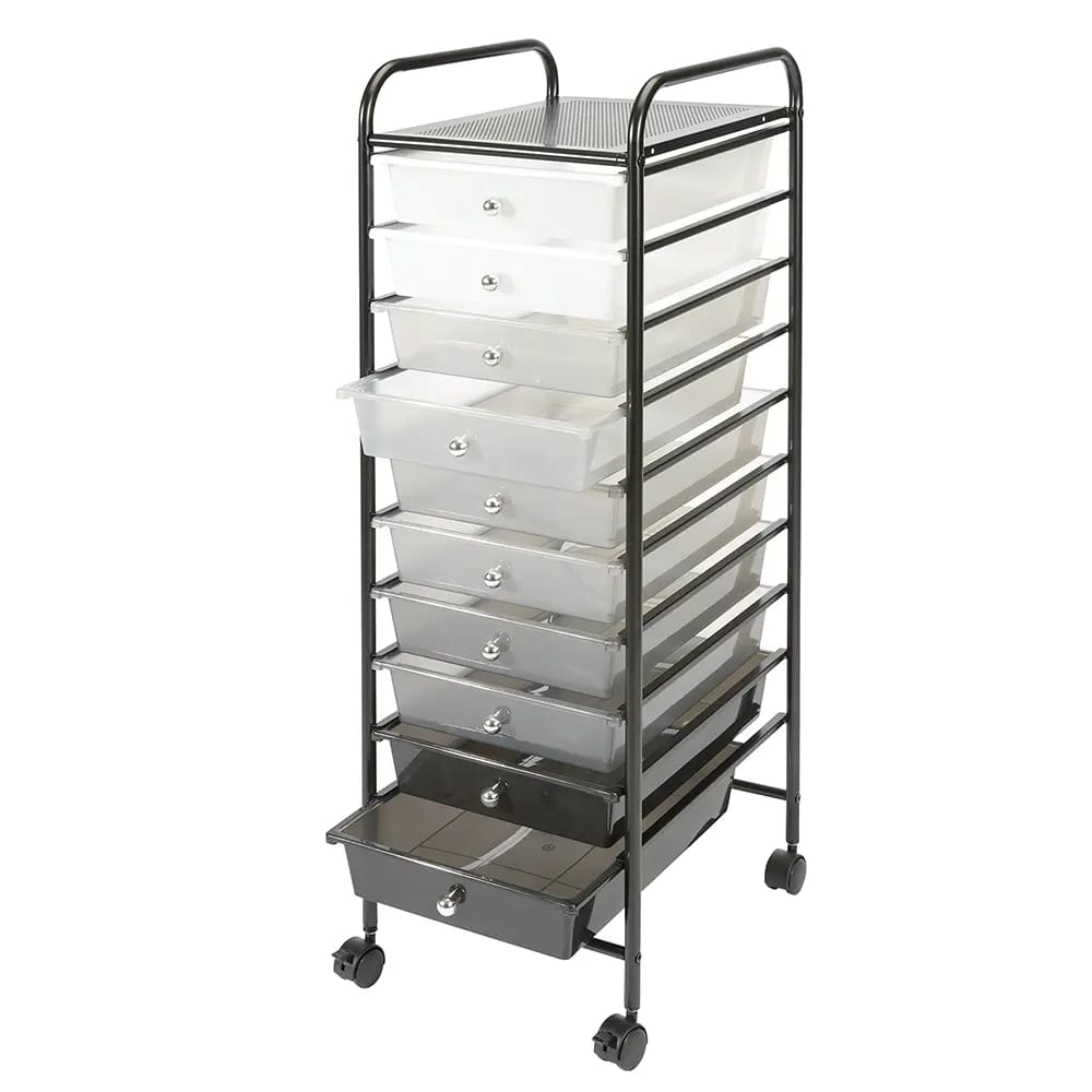 Leader 10-Drawer Rolling Cart