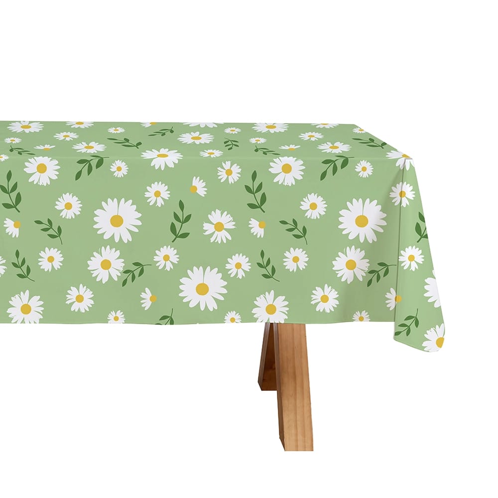 Spring Vinyl Tablecloth with Flannel Backing