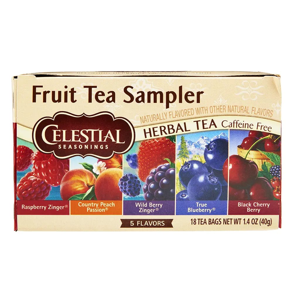 Celestial Seasonings Fruit Sampler Herbal Tea, 18 Count