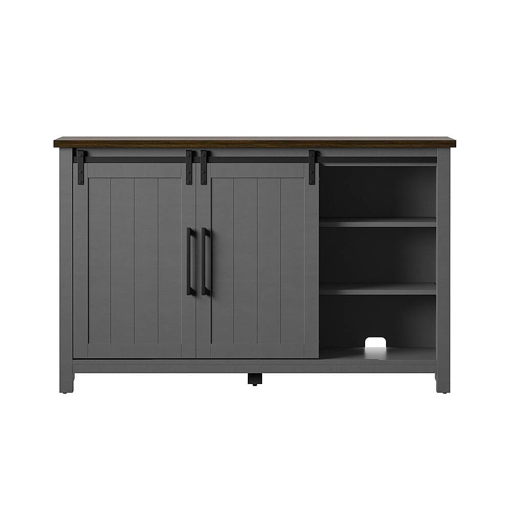 Twin Star Home Sideboard with Wine Storage, Antique Gray