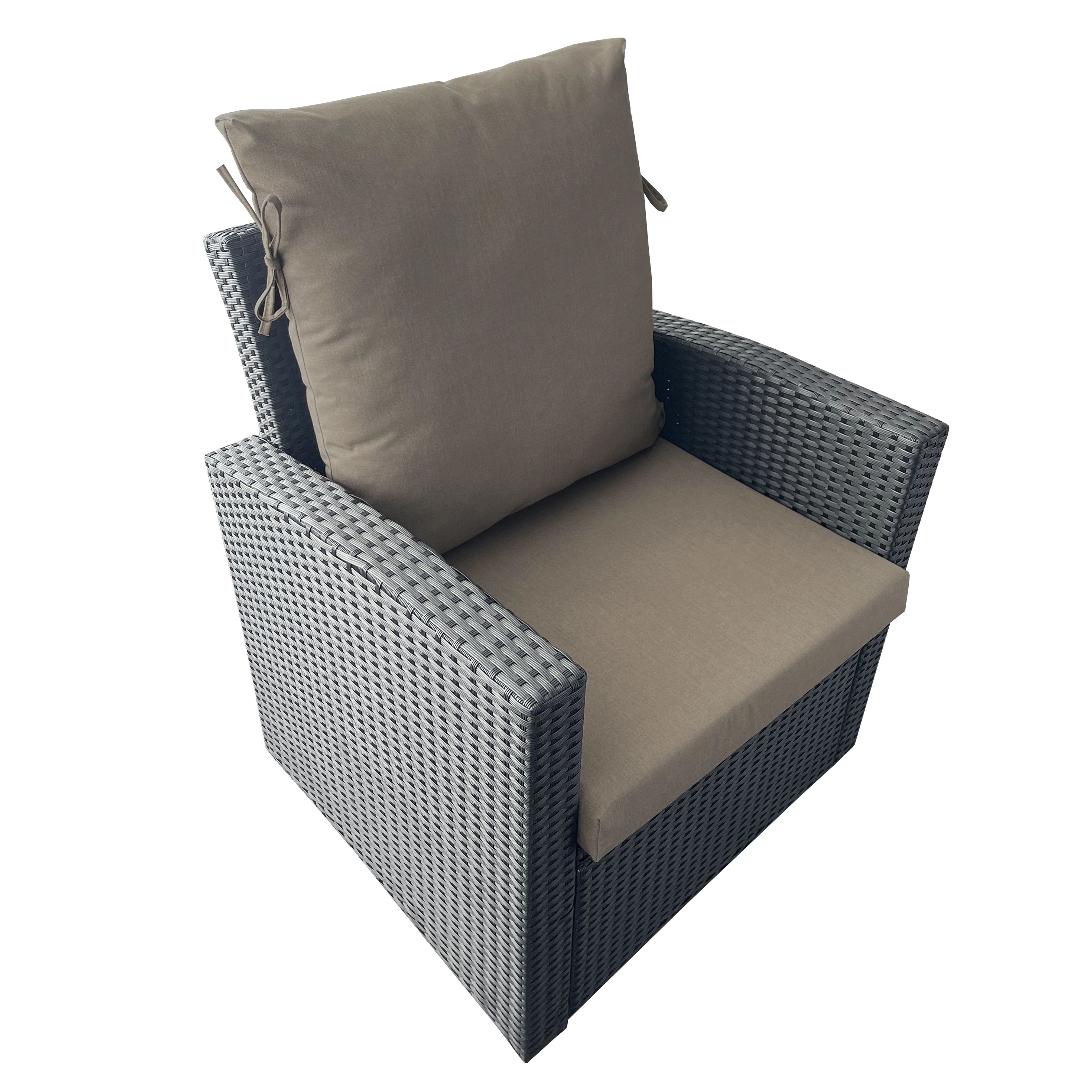 OutdoorLiving Furnishings Acrylic High Back Patio Cushion with 3M Scotchgard, Taupe