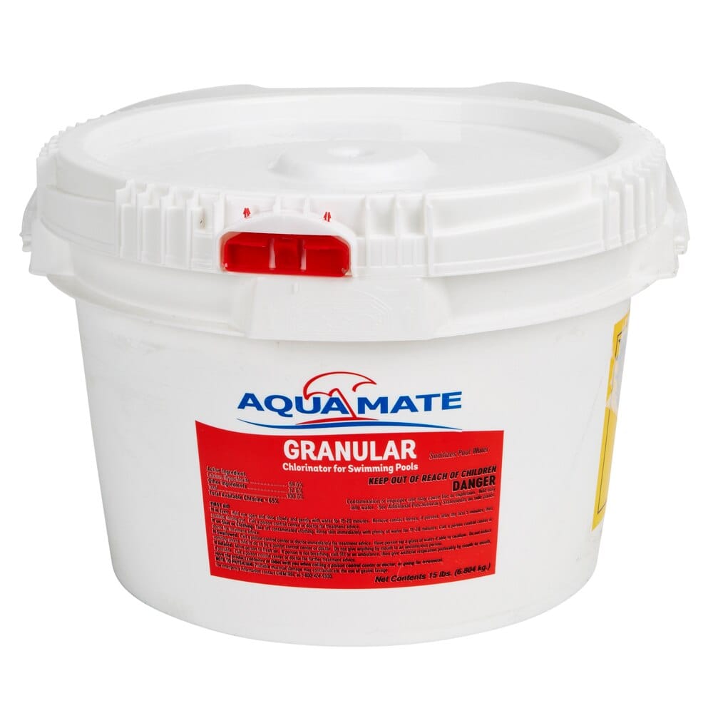 Aquamate Granular Chlorinator for Swimming Pools, 15 lbs