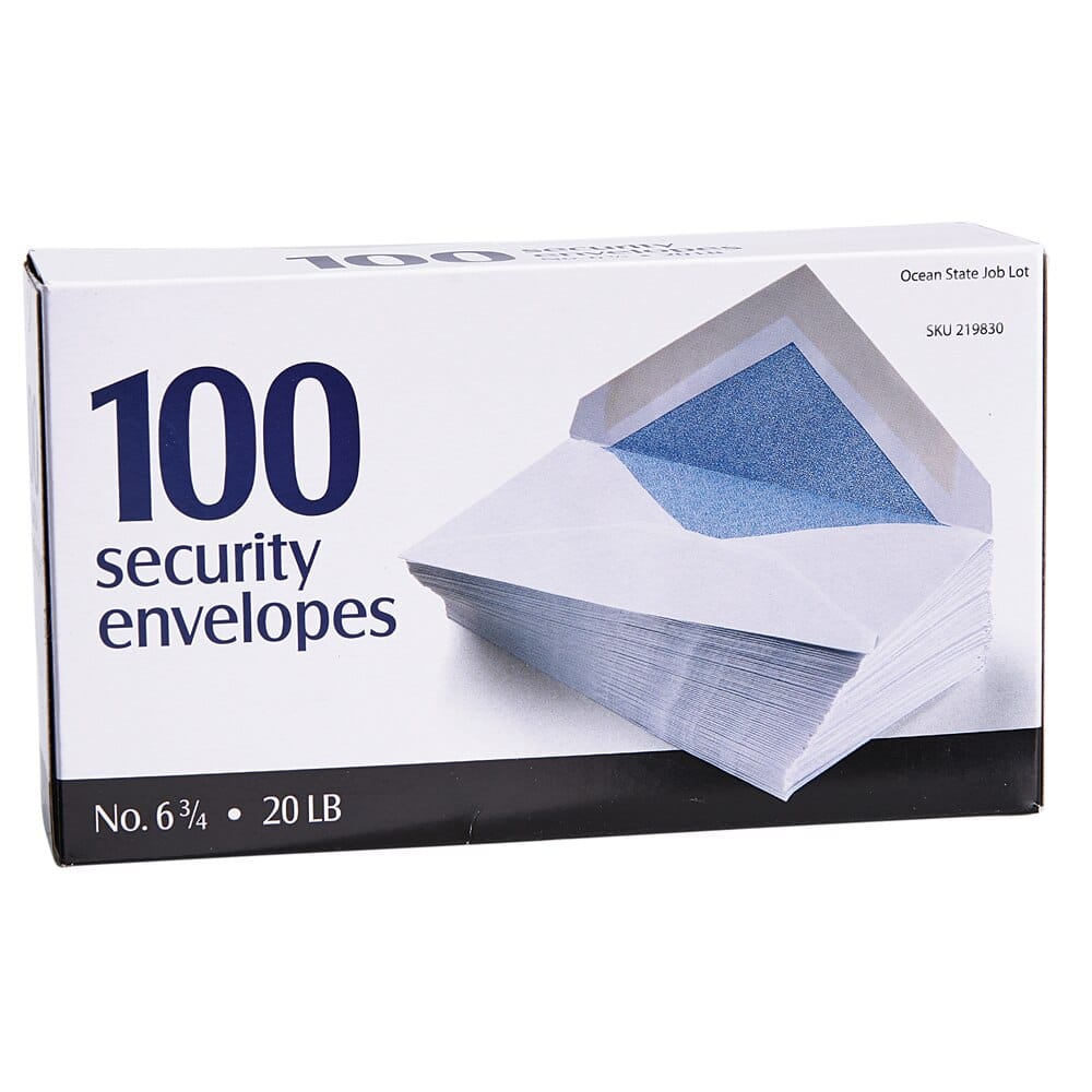 Security Envelopes, 100-Count