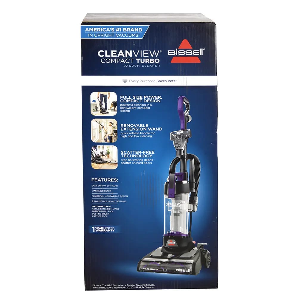 BISSELL CleanView Compact Turbo Vacuum Cleaner