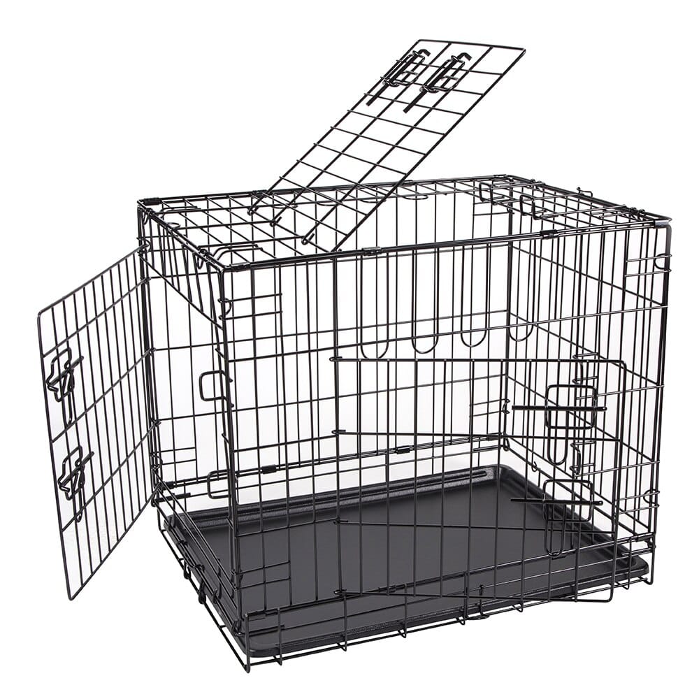 Huntington Pet Products Premium 3 Door Large Pet Crate, 42" x 28"