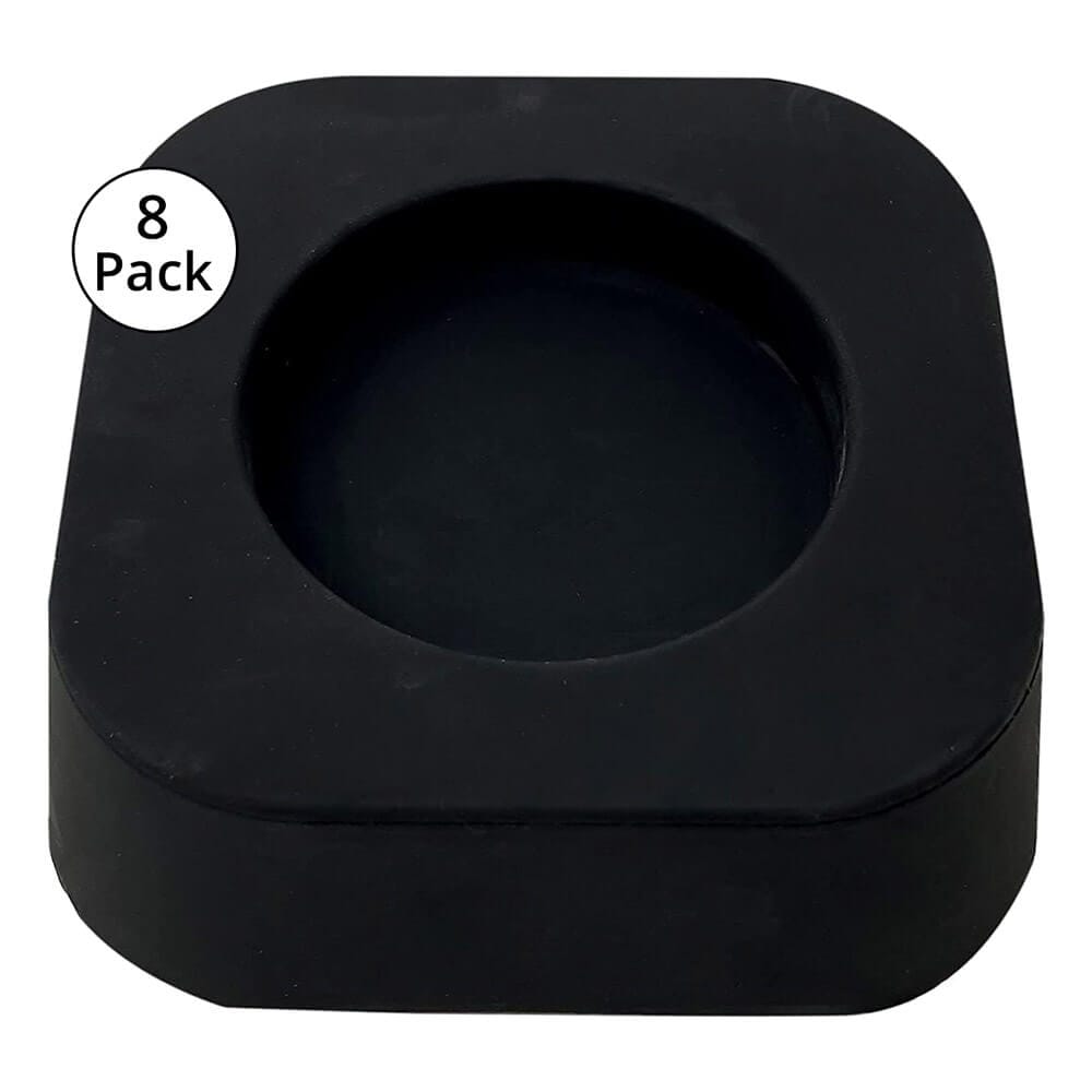 SlipToGrip Anti Vibration Pads for Washer & Dryer, Set of 8, Black