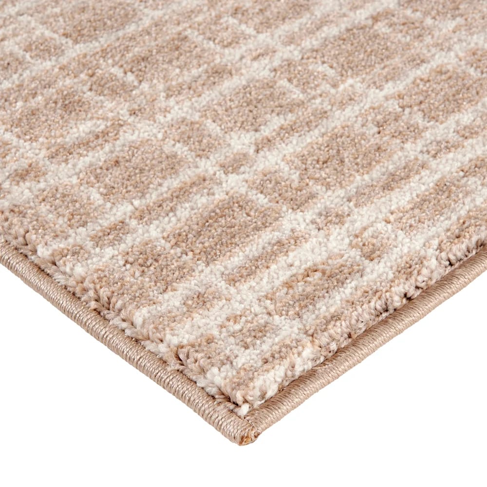 Hazel Collection 9' x 12' Plaid Area Rug, Beige & Ivory