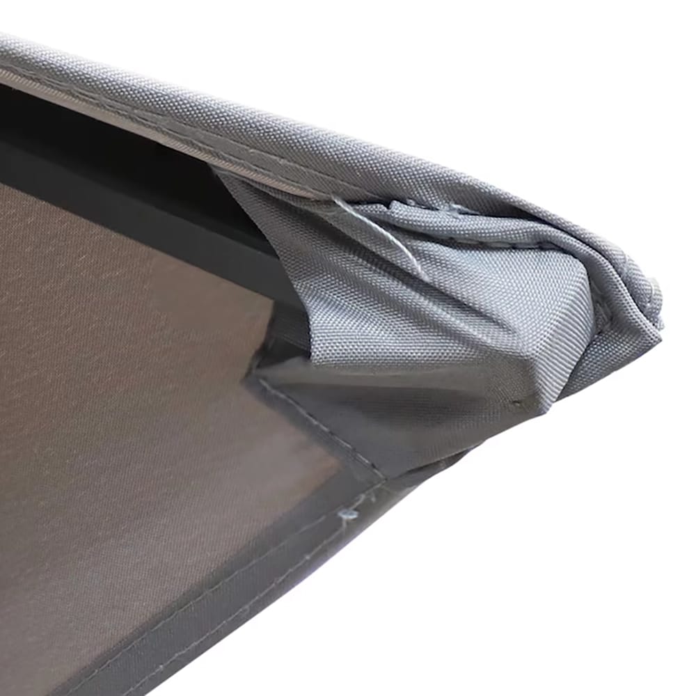 Sunnydaze 10' x 13' Soft Top Patio Gazebo with Screens and Privacy Walls, Gray