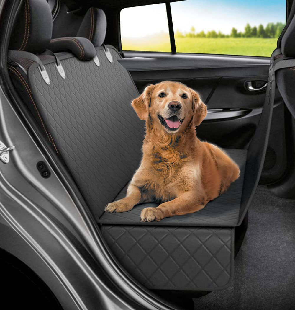 Pet Union Car Seat Cover/Hammock for Dogs, Black