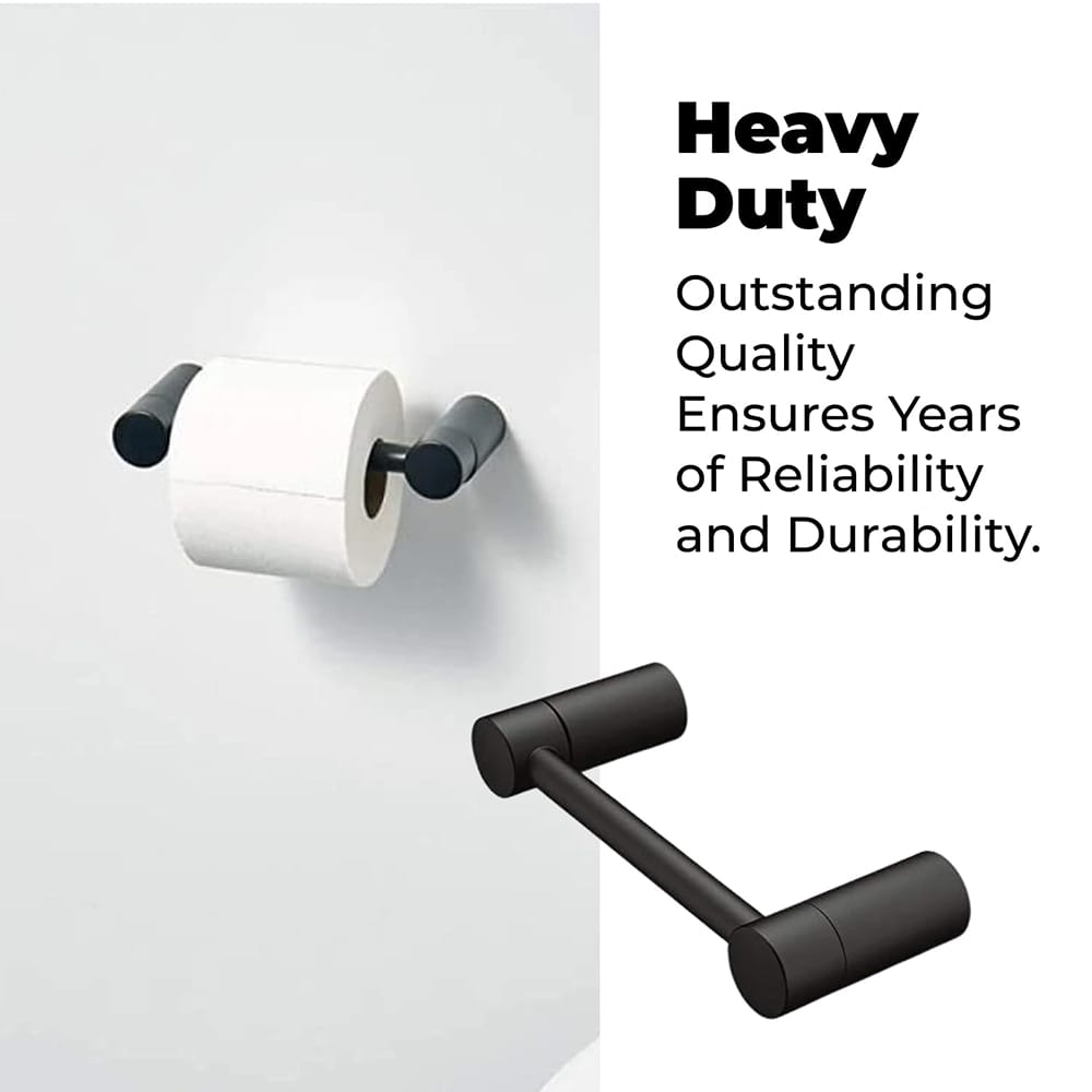 Wall Mounted Toilet Paper Holder, Matte Black