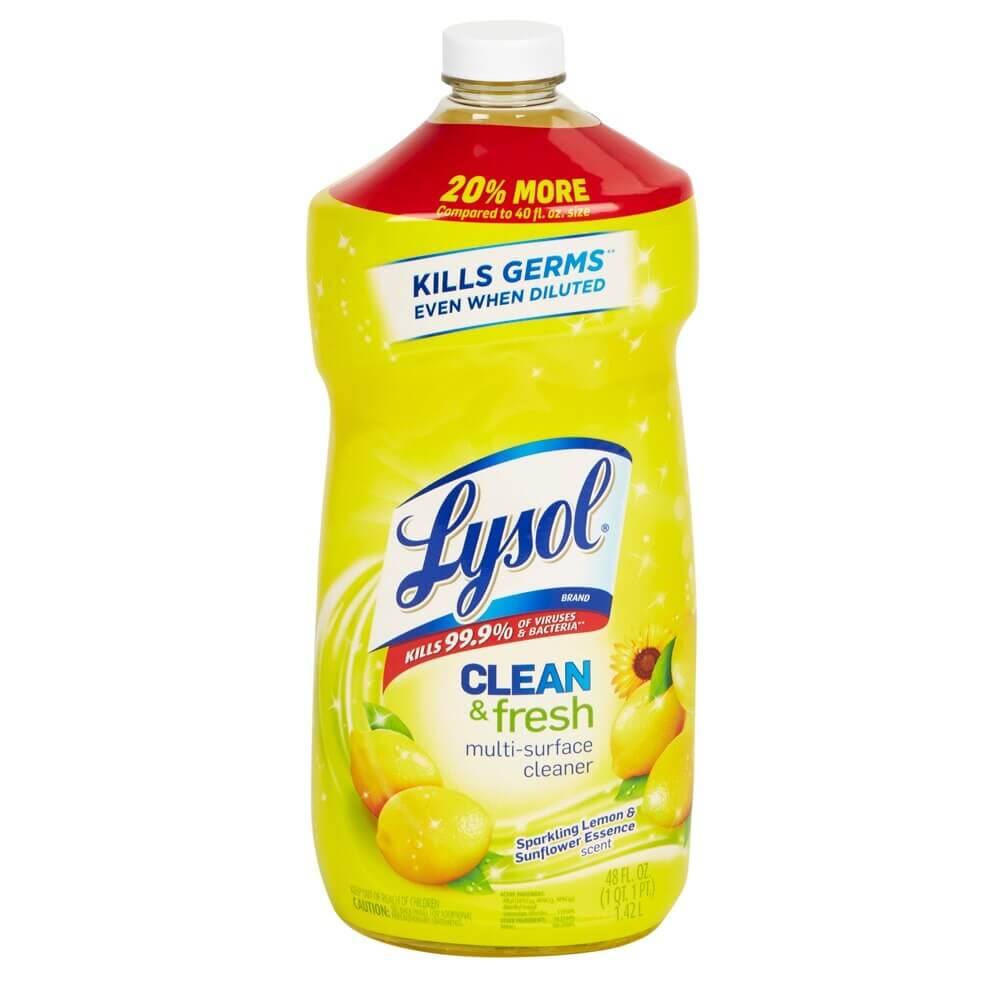 Lysol® Clean & Fresh Multi-Surface Cleaner, Sparkling Lemon & Sunflower Essence Scent, 48 oz