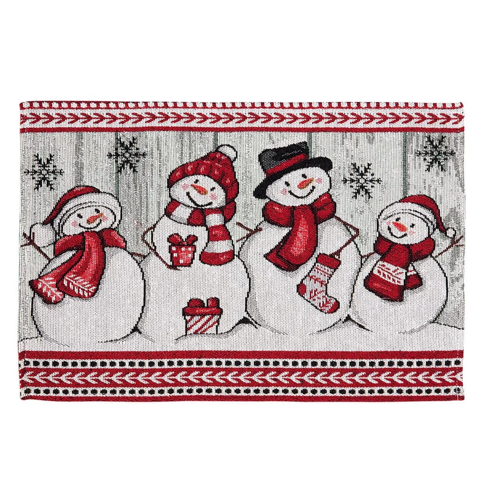 Cotton Christmas Placemats, Set of 4