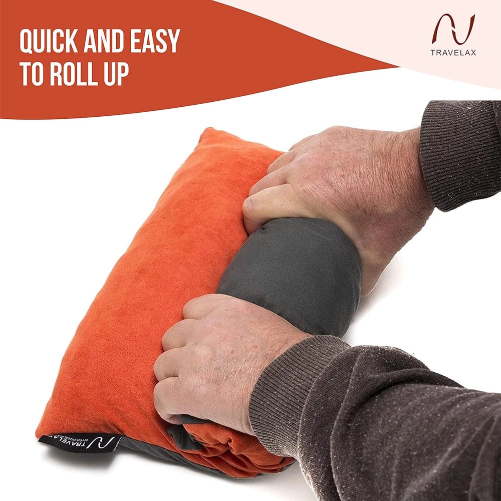 Travelax Memory Foam Neck Pillow, Orange
