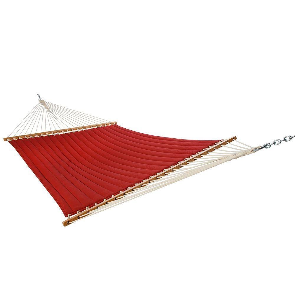 Quilted 2-Person Hammock, Red