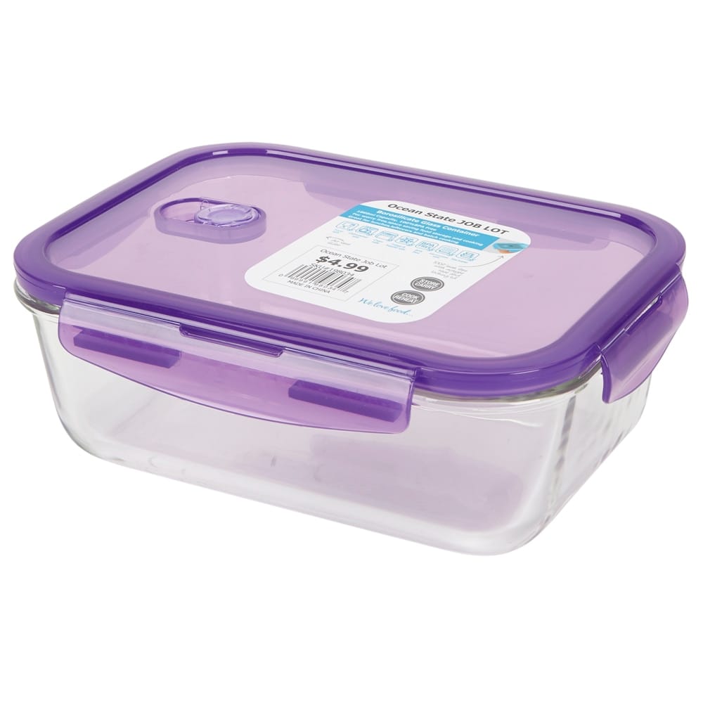 Glass Food Storage Container, 62.89 oz