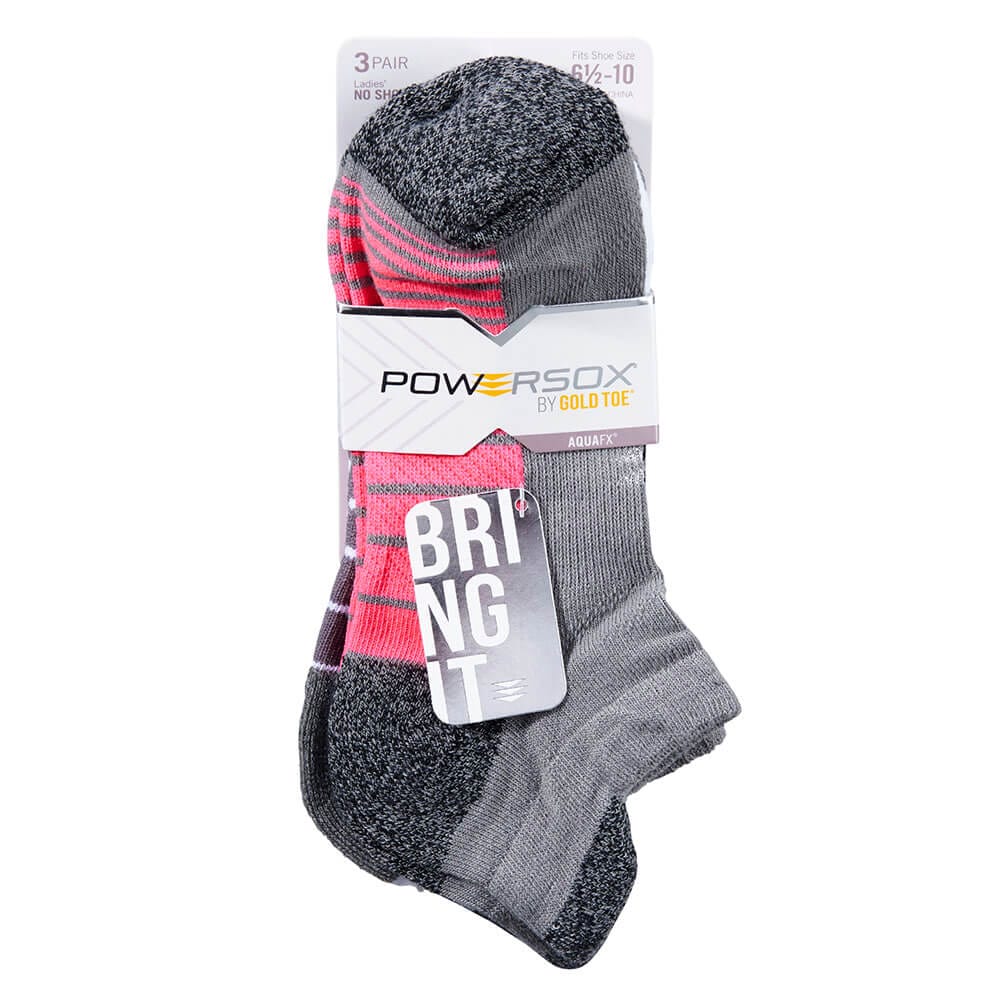 Women's No Show Socks, 3 Pack