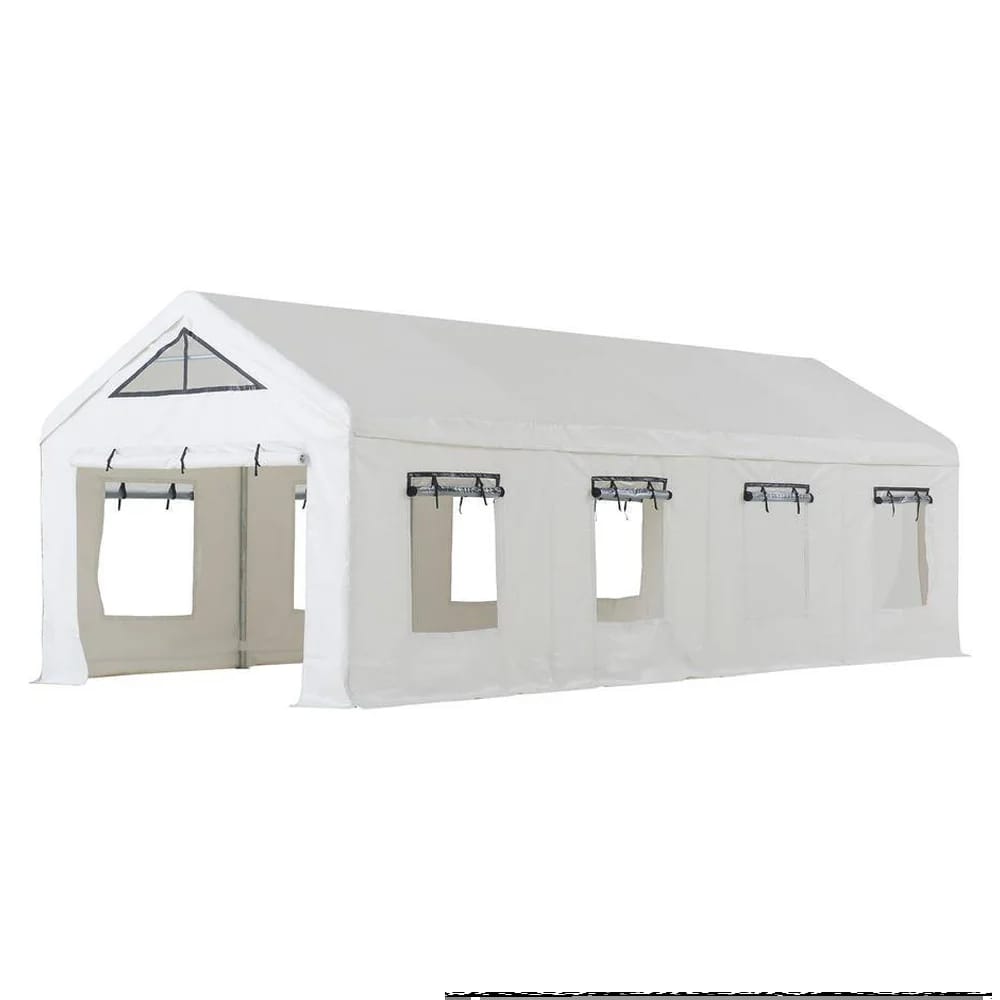 Sunjoy 30' x 12' Outdoor Canopy Party Tent, White