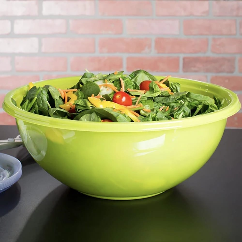 Fineline 320 oz. Salad Bowl, Green, 25 Count