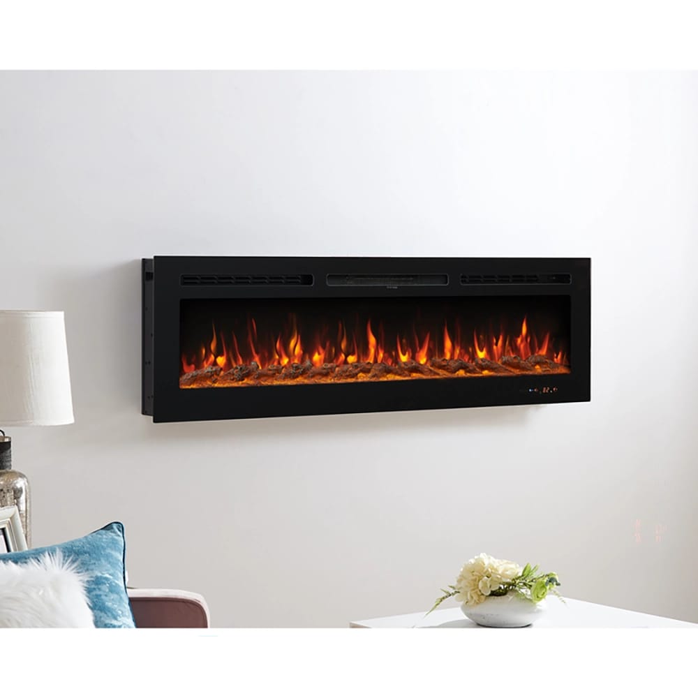 Naomi Home Kimball 60" Electric Fireplace, Black