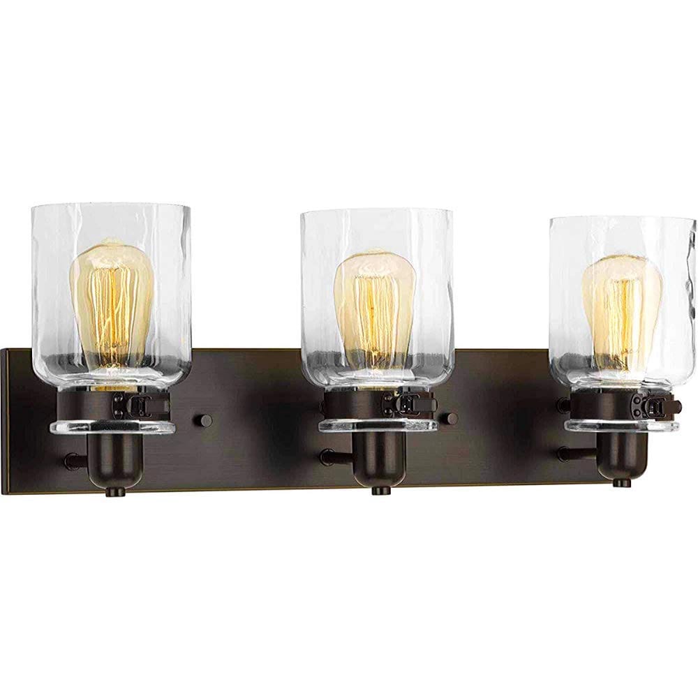 Bathroom 3-Light Fixture, Antique Bronze