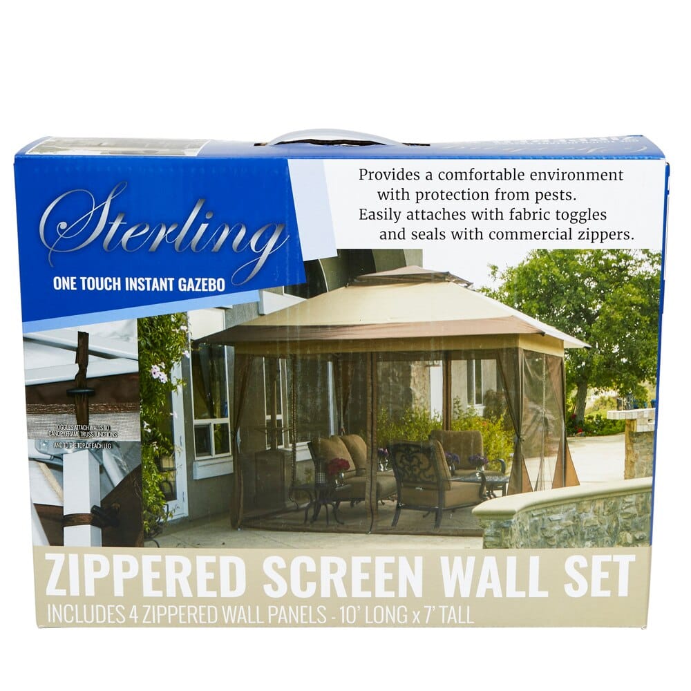 Sterling Zippered Screen Gazebo Wall Set, 4 Piece