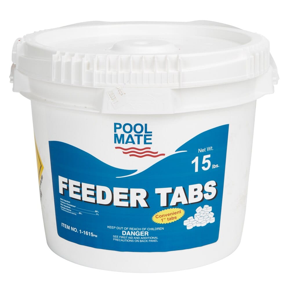 Pool Mate Feeder 1" Tabs, 15 lbs