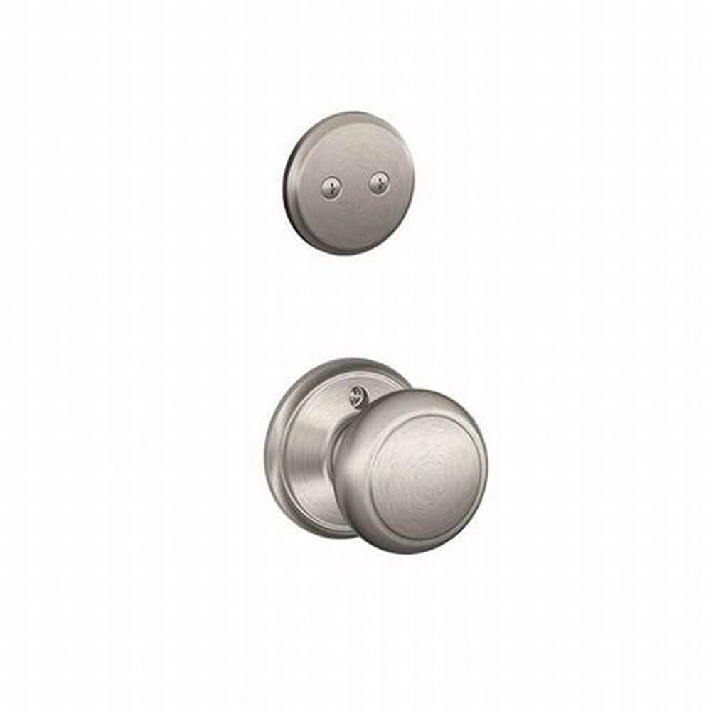 Schlage Andover Dummy Interior Pack, Satin Nickel