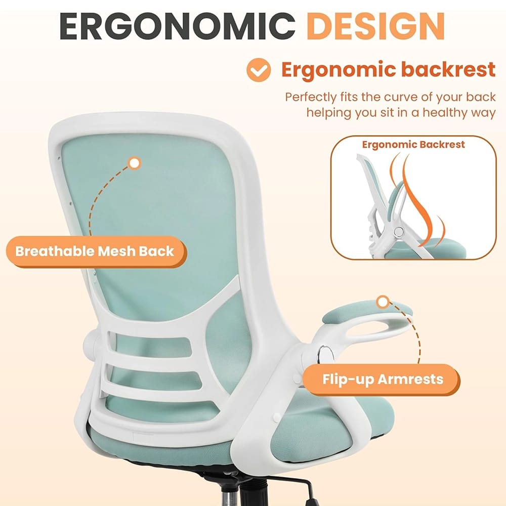 HYLONE Adjustable Ergonomic Office Chair, Blue