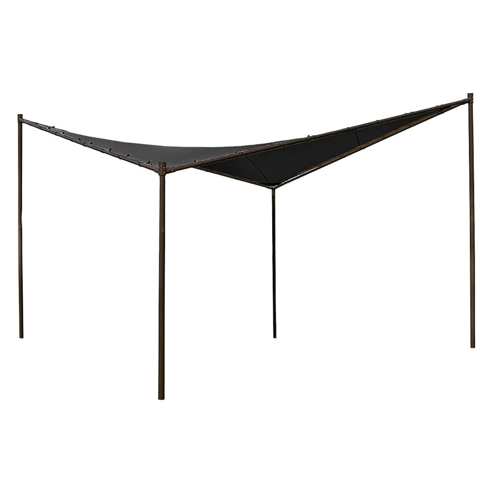 Coolaroo 13'1" X 13'1" UV Block Modern Butterfly Gazebo, Charcoal