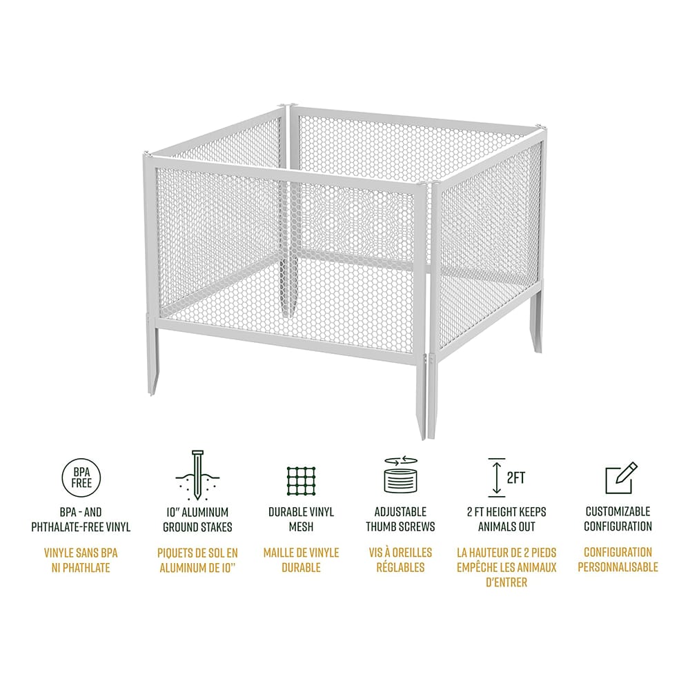 Vita Garden Fence Panels, Set of 4