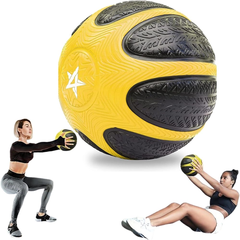 Yes4All Textured Grip Medicine Ball, 8 lbs