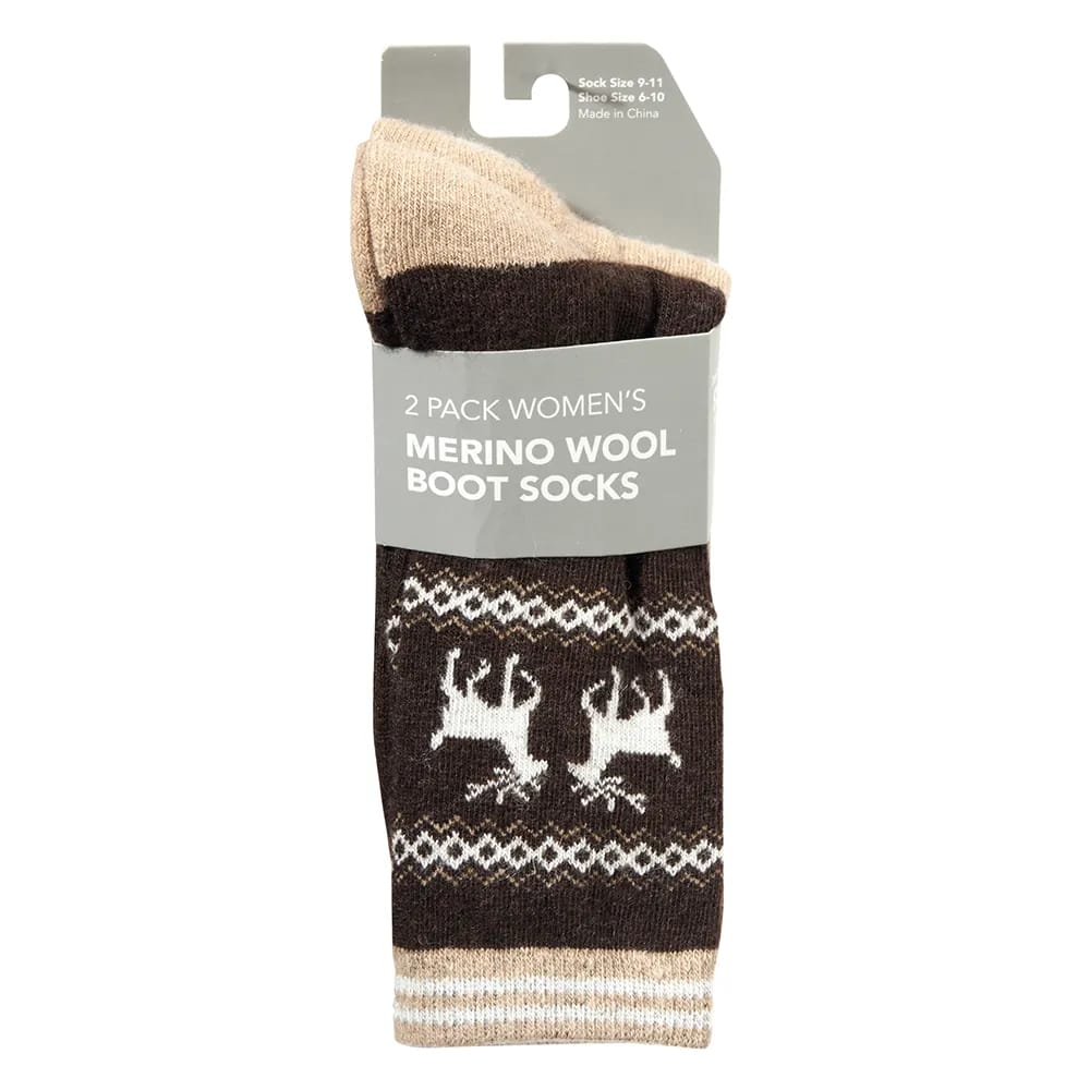 Women's Merino Wool Active Socks, 2 Pack