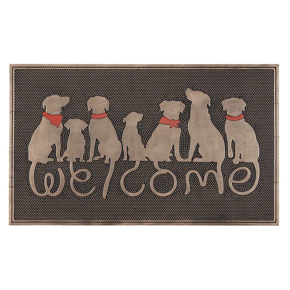 Metallic Rubber Door Mat, 18" x 30"