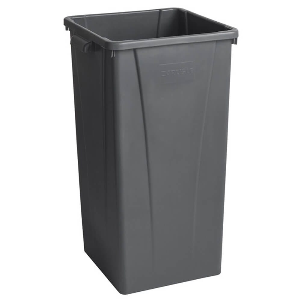 Carlisle Centurian 23 Gallon Tall Square Trash Can, Gray
