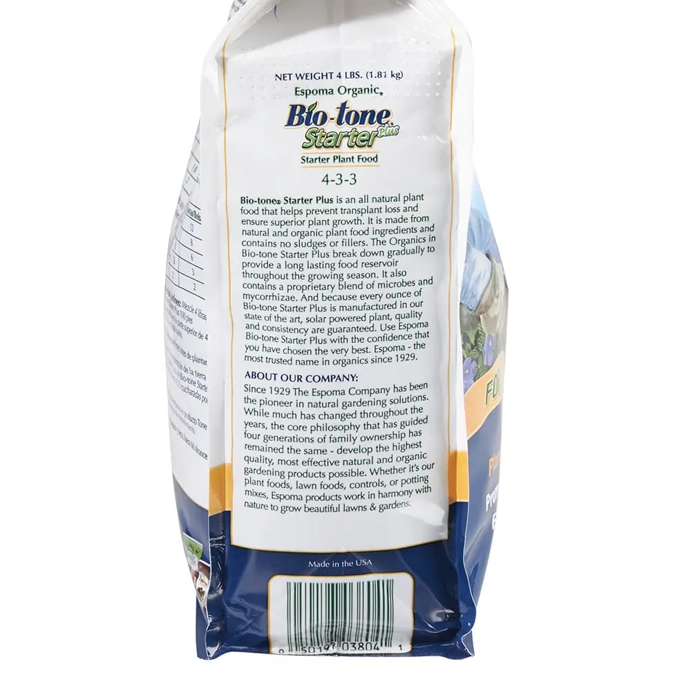 Espoma Organic Bio-Tone Starter Plus, 4 lbs