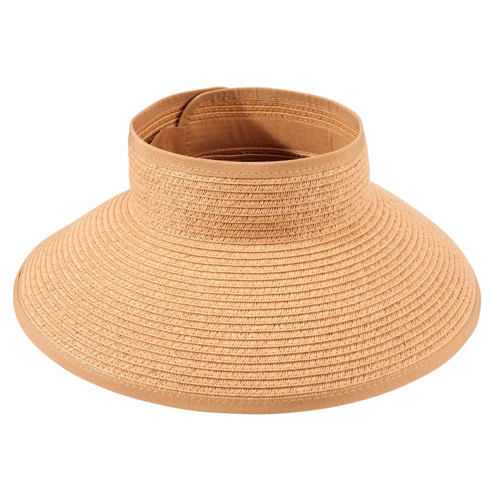 Wide Brim Roll-Up Straw Sun Visor