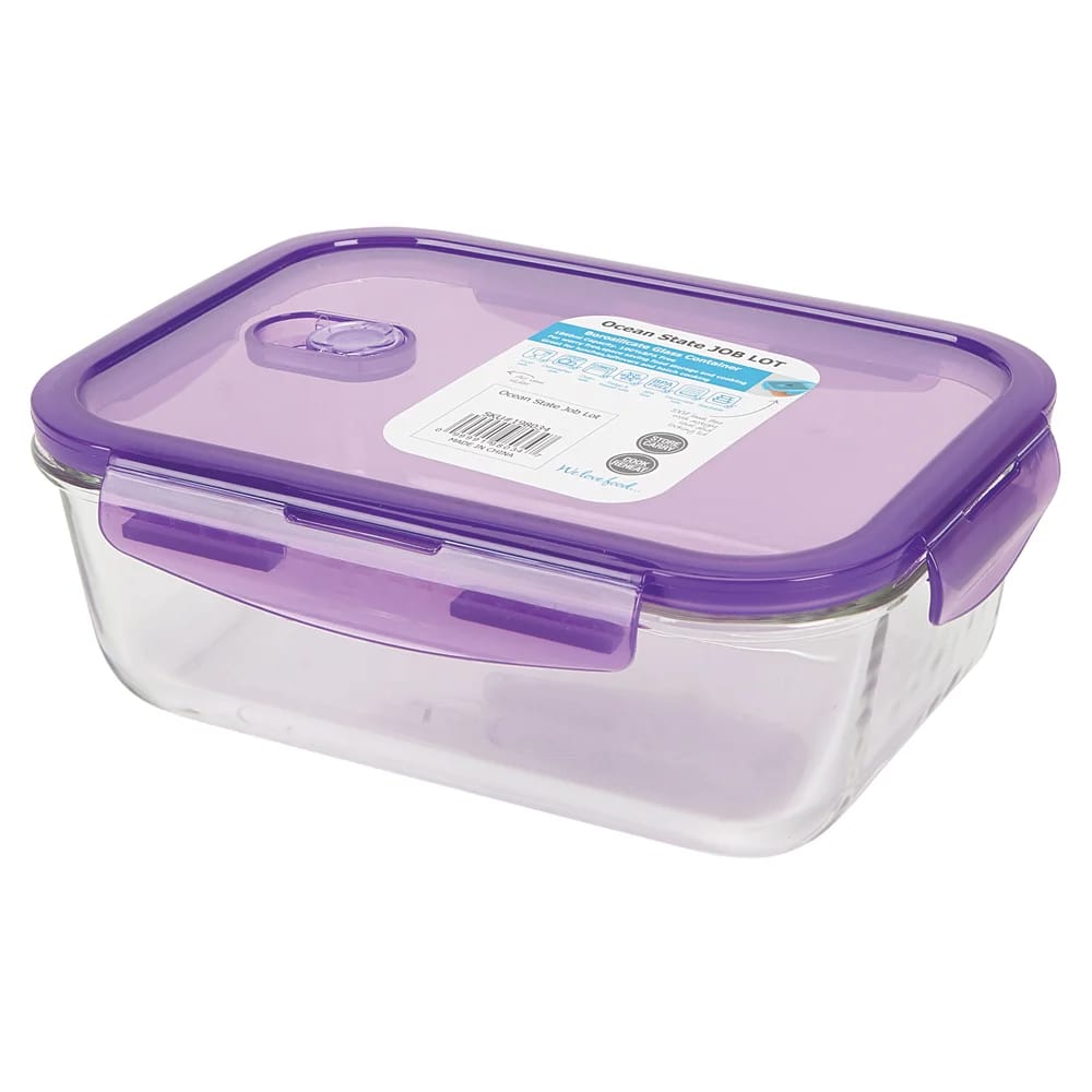 Glass Food Storage Container, 62.89 oz