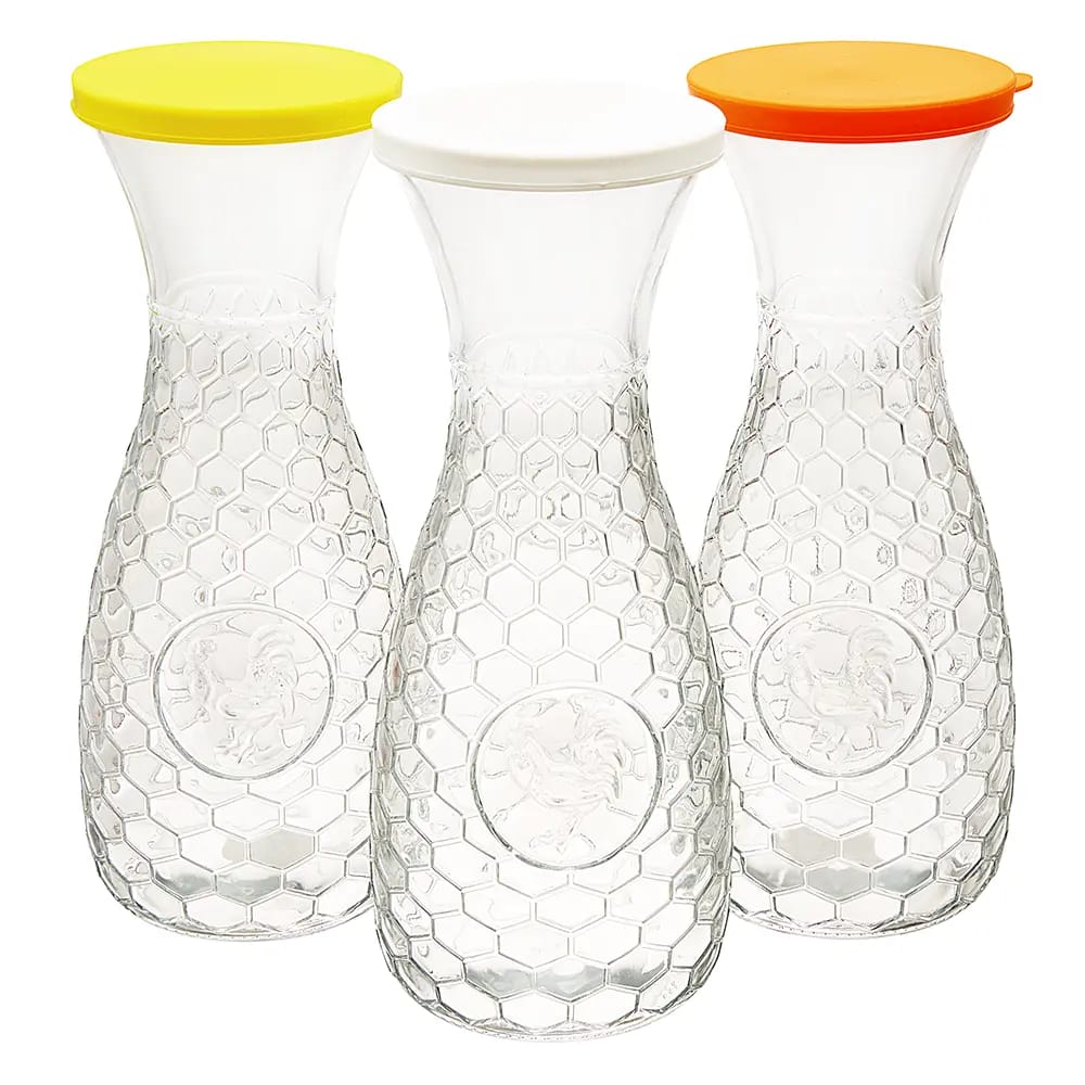 Embossed Glass Carafe, 37 fl. oz.
