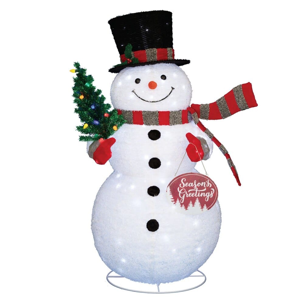 Pre-Lit 72" Pop-Up Twinkling Snowman