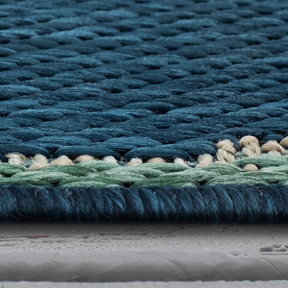 Mohawk Indoor/Outdoor Area Rug, Aqua Waves, 8' x 10'