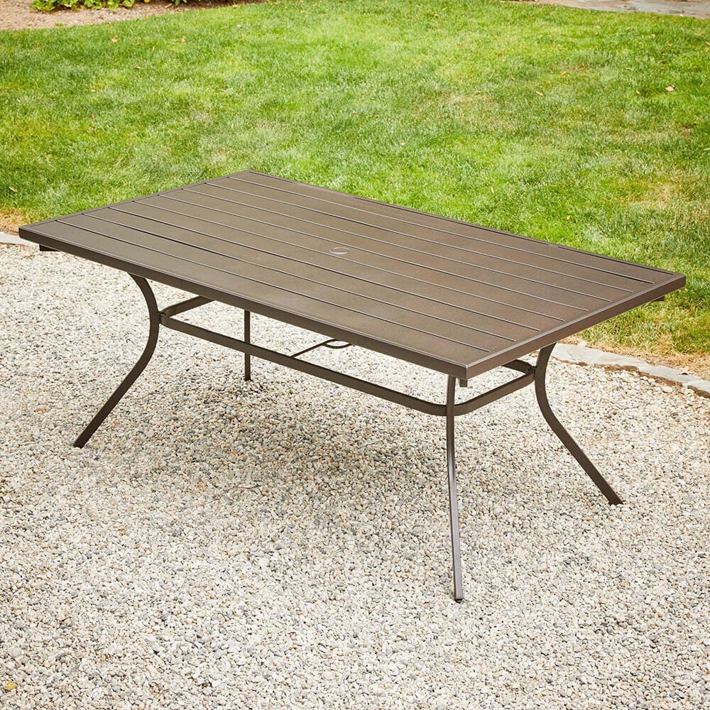 Royal Garden Spring Hills Aluminum 7-Piece Patio Dining Set, Tan