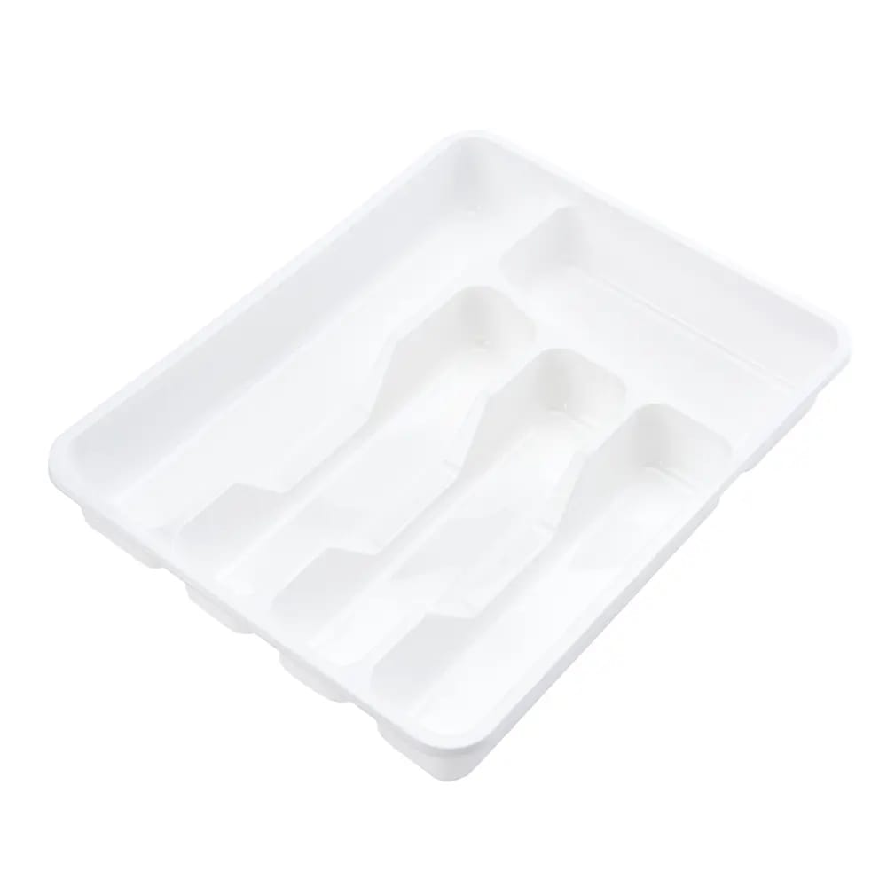 5 Section Cutlery Tray, White