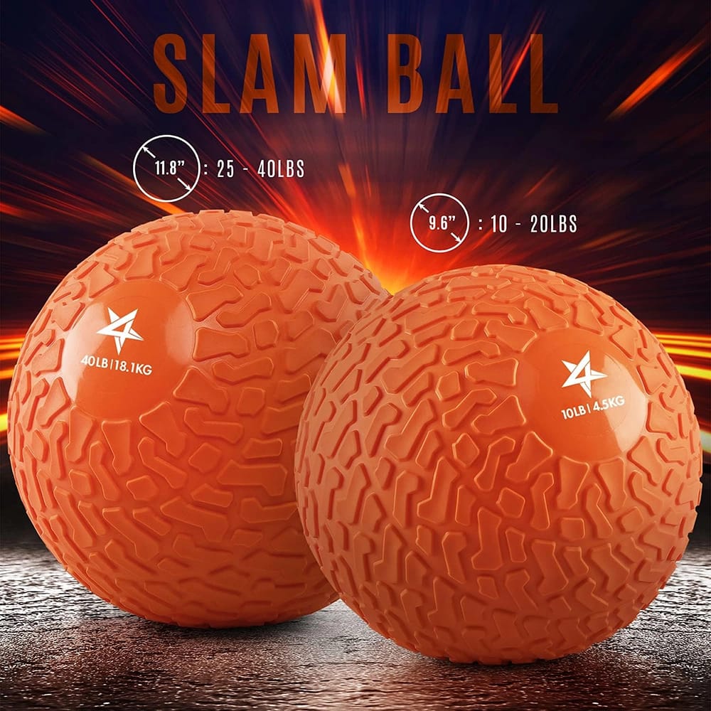 Yes4All Exercise Slam Ball, Orange, 10 lb