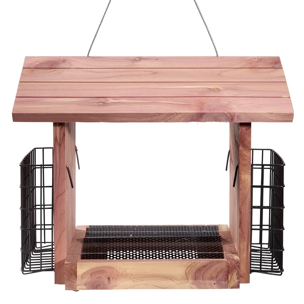 Yankee Trader Chalet Feeder with Twin Suet Cages