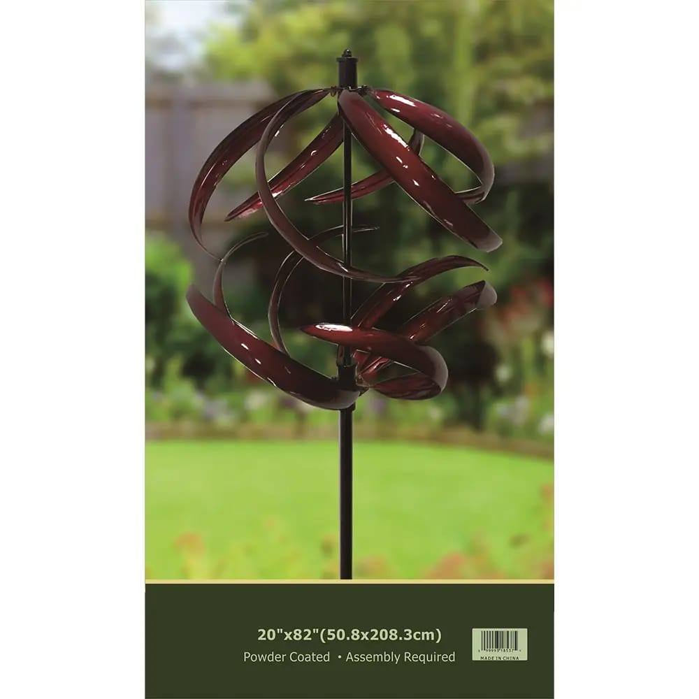 Crimson Vortex Wind Spinner